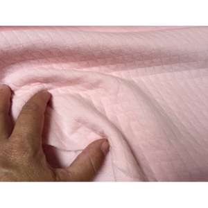 Quiltet jersey - lyserød bomuldsquilt
